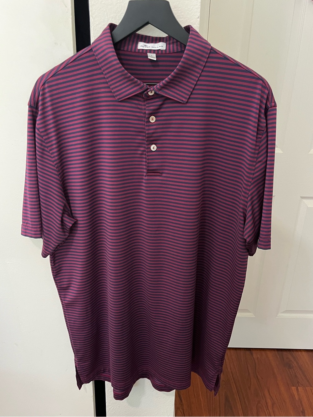 Peter Millar Men's Striped Polo Shirt Like New Condition